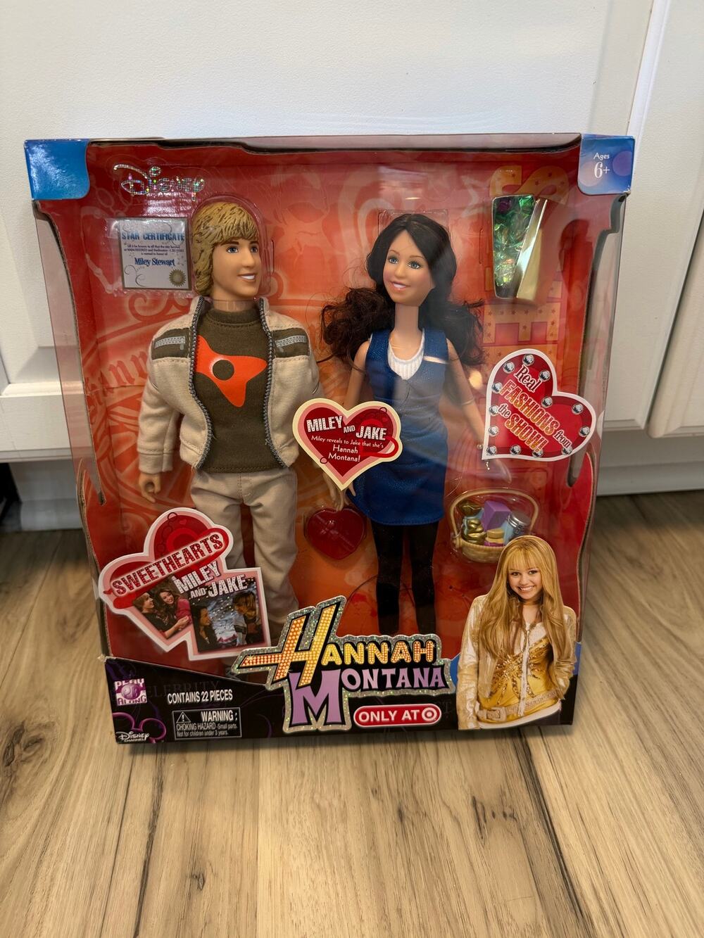 2007 Disney Hannah Montana 12 inch Doll Set - SWEETHEARTS - Miley and Jake NIB